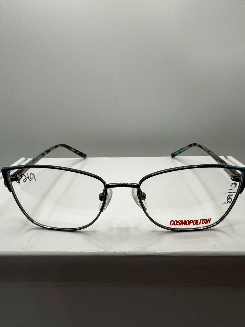 Cosmopolitan Emerlyn Eyeglasses Frames 52-16-135 Turquoise Dark Gun Tortoise Wom